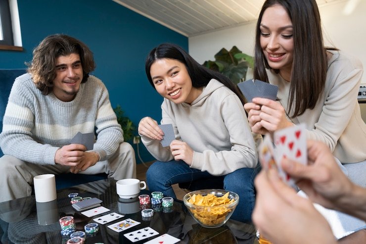 Card value chart demonstrating baccarat scoring system and hand calculation methods